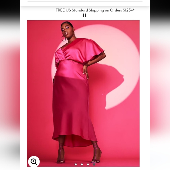 WEDDING GUEST PLUS ELOQUII KIMONO SLEEVE MAXI DRESS - Picture 4 of 7